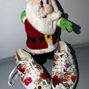 Keds Women Floral Sneakers - Red and Green